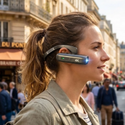 Mey İthalat® Kablosuz WiFi Bağlantılı 4K Mini Kamera 30MP Fotoğraf Giyilebilir Tasarım