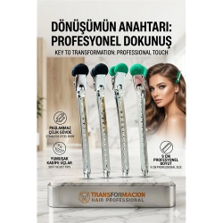 Mey İthalat®  Kadife Uçlu, Paslanmaz Çelik Profesyonel Saç Ayırma Pens Toka 723022