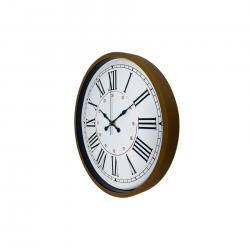 Mey İthalat® Kahverengi 36 Cm Roma Rakamlı Duvar Saati