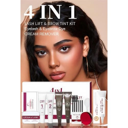 Mey İthalat® KAHVERENGİ Profesyonel 4'ü 1 Arada Kaş Laminasyon ve Kirpik Lifting Kiti - Özel Etiketli Kore Serisi 722965