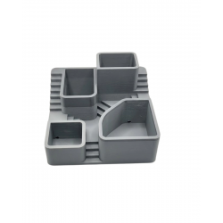 Mey İthalat® KAKTÜS SAKSI SETİ GRİ