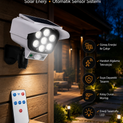 Mey İthalat® KAMERA GÖRÜNÜMLÜ SOLAR LAMBA
