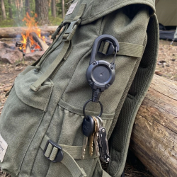 Mey İthalat®  Kampçı Karabina Askı Aparatı – Anahtarlık, Çanta Klipsi ve Outdoor Ekipman Tutucu