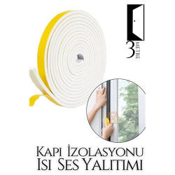 Mey İthalat®  Kapılar Için 4 Mevsim 3 Metre Ses Isı Yalıtım Sünger Bant 718900