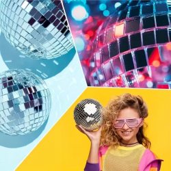 Mey İthalat®  Kare  Cam Mozaik Fayans Çıkartmaları El İşi Kare Cam Fayans Kendinden Yapışkanlı Aynalı Dekor Panel 30x30 Cm