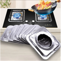 Mey İthalat® Kare Ocak Üstü Yağ Koruyucu Alüminyum Levha 23*23 cm 10 Adet