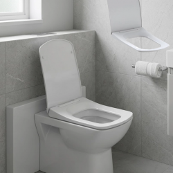 Mey İthalat® Kare Slim Klozet Kapağı Sessiz Kapanma Dayanıklı Tasarım