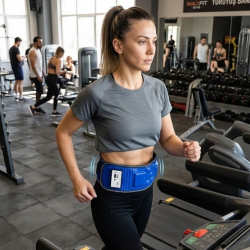 Mey İthalat® Karın Masaj Kemeri Çok Motorlu Titreşimli Bel Masaj Cihazı