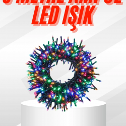 Mey İthalat® Karışık Renk Pilli Led Işık Çok Fonksiyonlu Enerji Tasarruflu 5 Metre