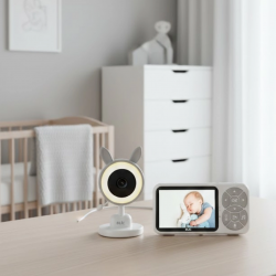 Mey İthalat® Karşılıklı Sesli Bebek Kamerası 4x Zoom Sıcaklık Sensörlü