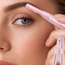 Mey İthalat® Kaş Düzeltici Elektrikli Tüy Alma Cihazı Yüz Çene Dudak İçin Hassas Trimmer