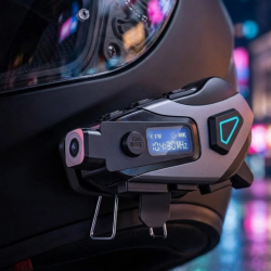 Mey İthalat® Kask İçi Bluetooth Kulaklık Kamera Özellikli Uzun Pil Ömrü ve Su Geçirmez