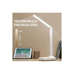 Mey İthalat® Katlanabilir Dokunmatik Kontrollü Göz Dostu Akıllı LED Masa ası – Enerji Tasarruflu