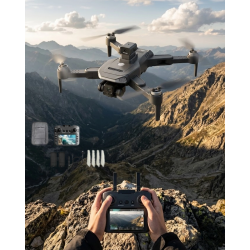 Mey İthalat® Katlanabilir GPS Destekli Akıllı Drone 4K Kamera Uzun Uçuş Süresi ve Engel Algılama Özellikli