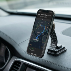 Mey İthalat® Katlanabilir Manyetik Araç Telefon Tutucu 360 Derece Döner Stand