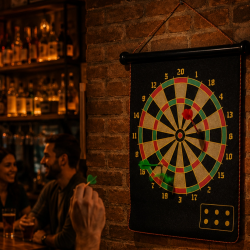 Mey İthalat® Katlanabilir Manyetik Dart Oyunu Zararsız Dart Okları ile Güvenli Eğlence
