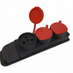 Mey İthalat® Kauçuk 380 Volt Uzatma 3'lü Priz