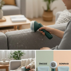 Mey İthalat® Kazak Battaniye ve Perde İçin Tüy Alma Cihazı