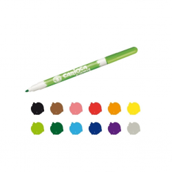 Mey İthalat®  Keçeli Kumaş Boyama Kalemi Seti 10'lu