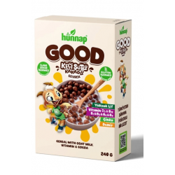 Mey İthalat®   Keçi Sütlü Kakao ve Vitamıin Tahıllı Glutensiz Gevrek 240 Gr