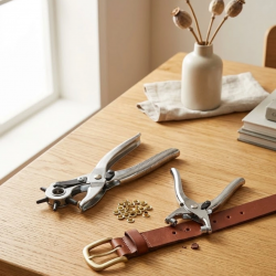 Mey İthalat® Kemer Delme Pensesi 2li Set Deri Ürünler İçin Pratik Delik Açma Aparatı