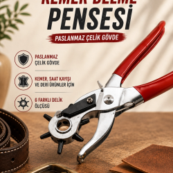 Mey İthalat® Kemer Delme Pensesi Paslanmaz Çelik Gövde