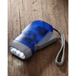 Mey İthalat® Kendiliğinden Şarjlı El Feneri Pilsiz Dinamolu 3 LED Taşınabilir