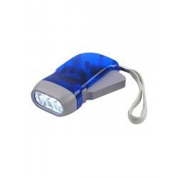 Mey İthalat® Kendiliğinden Şarjlı El Feneri Pilsiz Dinamolu 3 LED Taşınabilir