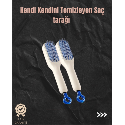 Mey İthalat® Kendini Temizleyen Hava Yastıklı Saç Tarağı – Düğümsüz Tarama