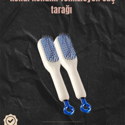 Mey İthalat® Kendini Temizleyen Hava Yastıklı Saç Tarağı – Düğümsüz Tarama