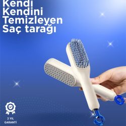 Mey İthalat® Kendini Temizleyen Tarak-Tüm Saç Tiplerine Uygun Kullanım