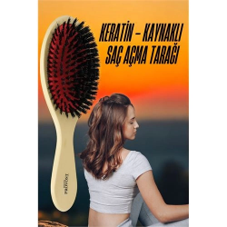 Mey İthalat® Keratin Mikro Kaynak Saç Açma Fırçası Sağlıklı Ahşap 721412