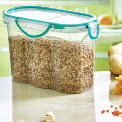 Mey İthalat®  Kilitli Kapaklı Contalı Hava,Su Sıvı Geçirmez 1,7 Litre Erzak Saklama Kabı-SA585