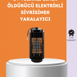 Mey İthalat® Kimyasal İçermeyen UV Işıklı Böcek ve Sivrisinek Kapanı – Güvenli Kullanım