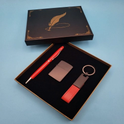 Mey İthalat®  Kırmızı Anahtarlık Çakmak ve Touchpen Kalem