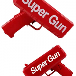 Mey İthalat® Kırmızı Çocuklara Özel Para Fırlatma Makinesi Para Saçma Tabancası