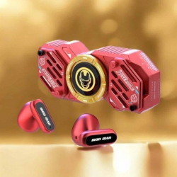 Mey İthalat® Kırmızı Kablosuz Bluetooth Kulaklık Stres Çarklı Oyuncu Kulaklığı