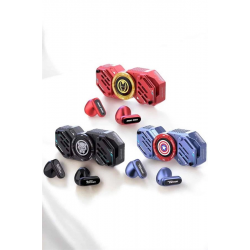 Mey İthalat® Kırmızı Kablosuz Bluetooth Kulaklık Stres Çarklı Oyuncu Kulaklığı