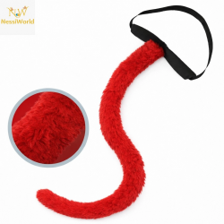 Mey İthalat® Kırmızı Peluş Kuyruk Şekil Verilebilir 70 cm