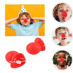 Mey İthalat® Kırmızı Renk Lastikli Burun Palyaço Burun