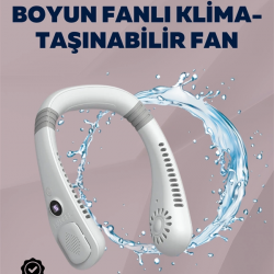 Mey İthalat® Kişisel Klima Fanı | 360° Dairesel Hava Akışı, Bladeless Tasarım, 5 Rüzgar Hızı, Taşınabilir ve Sessiz
