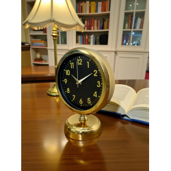 Mey İthalat® Klas Gold 25 x 20 Cm Metal Masa Saati