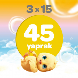 Mey İthalat® Klasik Islak Cep Mendil 3x15 Adet