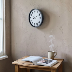 Mey İthalat® Klasik Tasarım Gri 36 Cm Duvar Saati