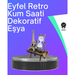 Mey İthalat® Klasik Tasarımlı Ahşap Kum Saati – Ev ve Ofis İçin Masaüstü Aksesuarı