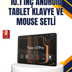Mey İthalat® Klavye Kalem Mouse Dahil Android Tablet Uzun Pil Ömürlü