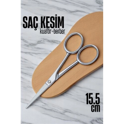 Mey İthalat® Kobalt Çelik Saç Kesim Makası Kuaför Berber Saç Kesim Makası Kuaför ekipmanları 15.5 cm 721642