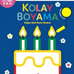 Mey İthalat® Kolay Boyama Doğum Günü Resim Kitabım