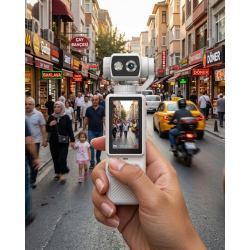 Mey İthalat® Kompakt 4K Video Kamera Otomatik Netleme ve Dahili Işık Destekli El Kamerası