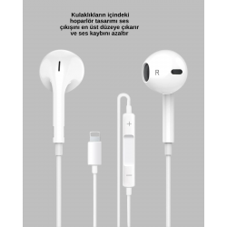 Mey İthalat® Konforlu Ergonomik Kare Tasarımlı Müzik ve Çağrı Kulaklığı Yeni Nesil